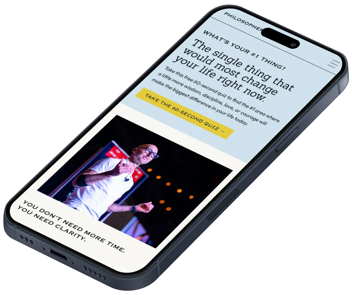 Philosopher's Notes app on phone